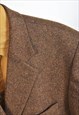 VINTAGE 90S TWEED WOOL BLAZER JACKET