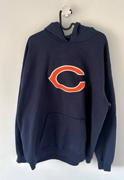 Vintage Chicago bears navy blue NFL hoodie XL 90s