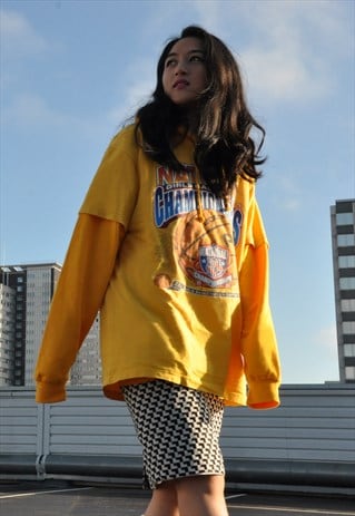 90S CHECKBOARD CHEQUERED CHECKERBOARD CHECKED PENCIL SKIRT