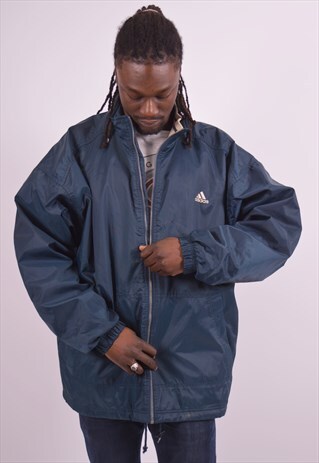 ADIDAS MENS VINTAGE JACKET XL GREEN 90S