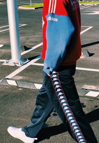 RARE VINTAGE 90S NAVY BLUE KAPPA PANTS