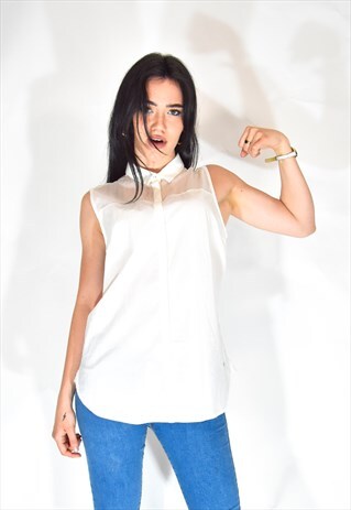 TOMMY HILFIGER WHITE COTTON SHIRT