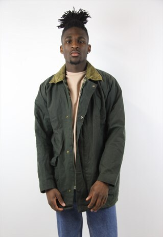 VINTAGE GREEN WAX JACKET