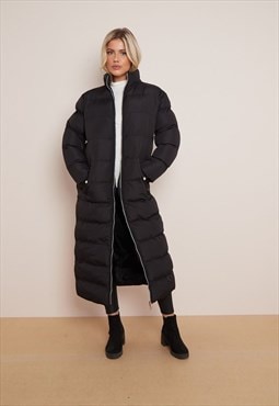 Black Maxi Puffer Coat