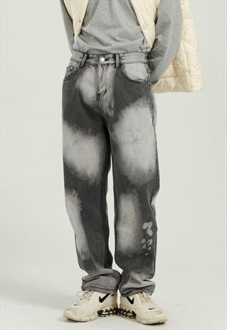 KALODIS TIE-DYE VINTAGE 90S STRAIGHT LOOSE JEANS