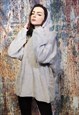 FLEECE HOODIE UNUSUAL FLUFFY PULLOVER HOODED JUMPER RAINBOW