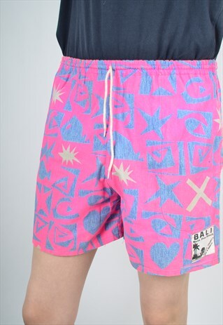 VINTAGE HAWAIIAN BERMUDA BEACH SHORTS