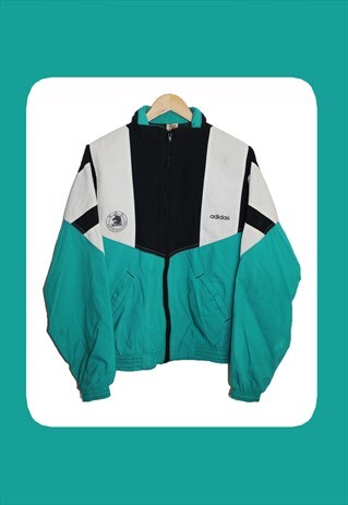 green adidas track jacket