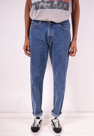 RALPH LAUREN MENS VINTAGE JEANS W32 L32 BLUE 90S