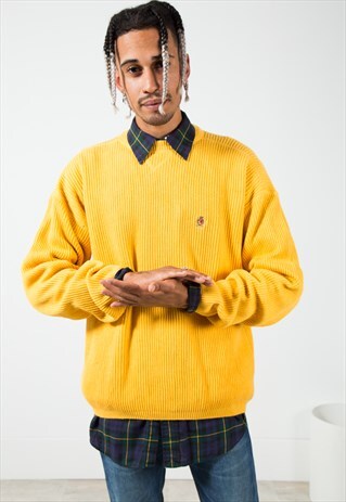 VINTAGE 80S TOMMY HILFIGER KNIT JUMPER / S328