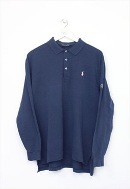 Vintage Ralph Lauren polo shirt in blue. Best fits L