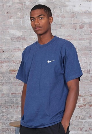 VINTAGE NIKE LOGO T-SHIRT BLUE