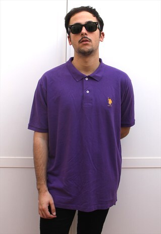 SUPER 90S PURPLE U.S. POLO ASSN. POLOSHIRT