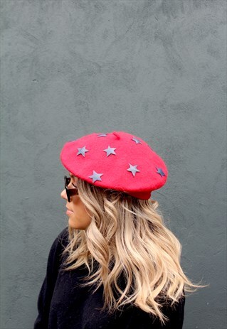 HANDMADE UNISEX RED STAR BERET