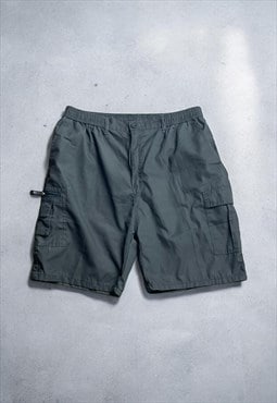 Mens Vintage Y2K Grey Utility Cargo Shorts