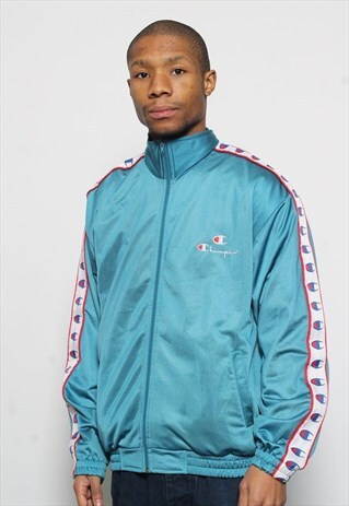 VINTAGE CHAMPION TRACK TAPE LOGO JACKET