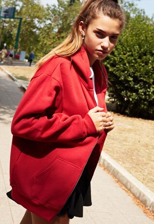 OVERSIZED SWEATSHIRT - RED