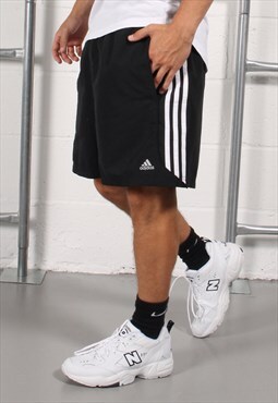 Vintage Adidas Shorts in Black Lounge Gym Sportswear Large