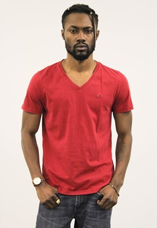 VINTAGE RED TOMMY HILFIGER T-SHIRT