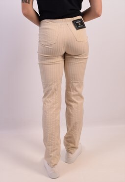 Vintage Versace Trousers Stripes Beige
