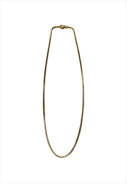 Silver Stainless Steel Sleek Chain Necklace Unisex 