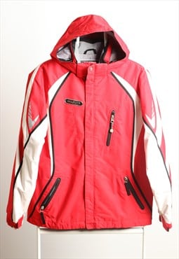 Goldwin Vintage Snowwear Hoodie Jacket Red White