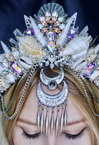 HANDMADE QUEEN OF THE DESERT & FESTIVAL MERMAID CROWN