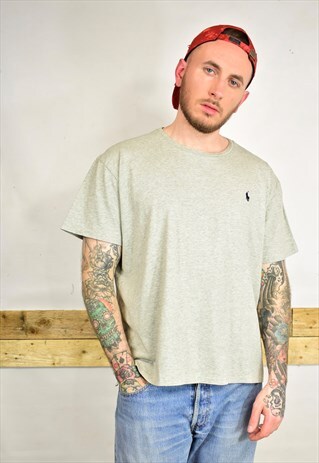 POLO RALPH LAUREN GREY CLASSIC T SHIRT