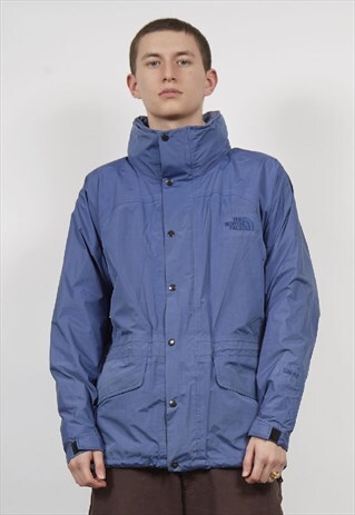 VINTAGE 90'S THE NORTH FACE BLUE ALL-WEATHER JACKET
