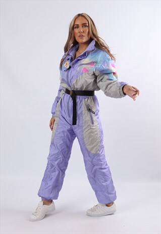 VINTAGE FULL SKI SUIT SNOW SPORTS UK 10 S (9HT)