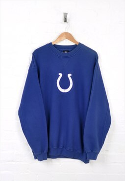 Vintage Indianapolis Colts Sweater Blue XL