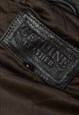 VINTAGE LEATHER JACKET GENUINE IN BLACK L