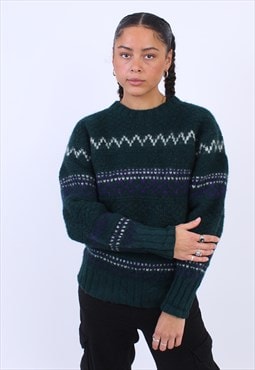 Women's Vintage polo Ralph Lauren green wool knit jumper 