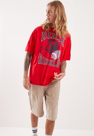 VINTAGE DIXIE REBELS GRAPHIC T-SHIRT