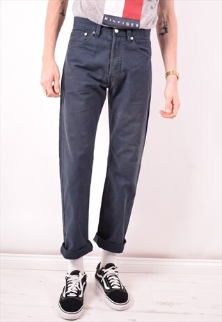 LEVI'S 551 MENS VINTAGE JEANS W30 L32 BLUE 90S