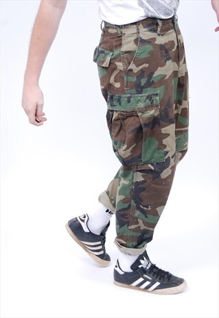 VINTAGE CAMO CAMOUFLAGE TROUSERS