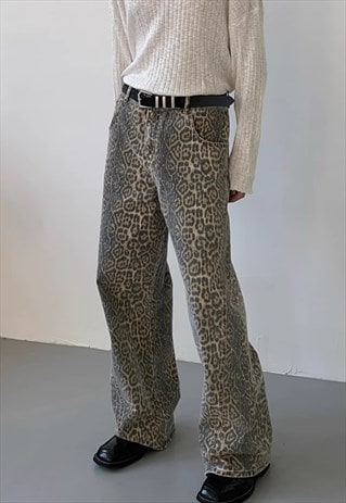Men's Retro Camo Leopard Jeans A VOL.2