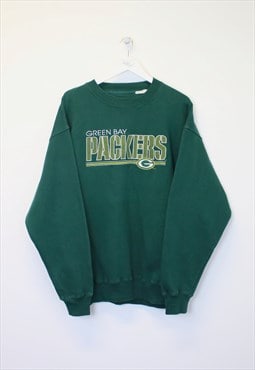 Vintage Majestic Packers sweatshirt in green. Best fits XXL