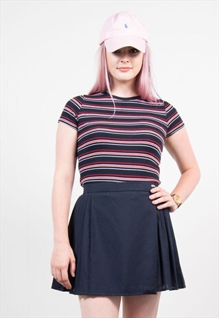 90'S BLUE WRAP AROUND TENNIS SKIRT