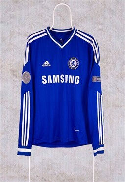 Chelsea Football Shirt 2013/14 Home Kit L/S Blue Medium