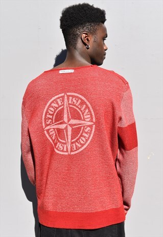 RARE VINTAGE 90S STONE ISLAND REVERSIBLE JUMPER