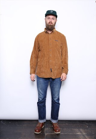 VINTAGE BROWN CORDUROY SHIRT