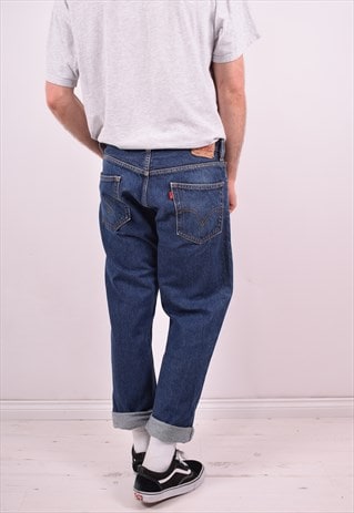 LEVI'S 505 MENS VINTAGE JEANS W34 L30 BLUE 90'S