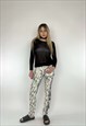Vintage 2000s Custo BarcelonaLow Rise Stained Trousers