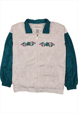 Vintage 90's Wilson Windbreaker Flower Full Zip Up