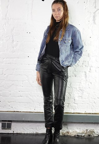 VINTAGE DENIM JACKET SMALL BLUE WOMEN JEAN JACKET