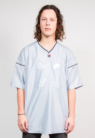 VINTAGE 90'S GREY STARTER AMERICAN FOOTBALL STYLE JERSEY