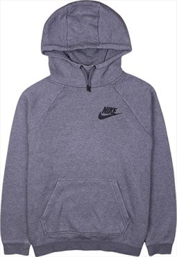 Vintage 90's Nike Hoodie Pullover Swoosh Grey Medium