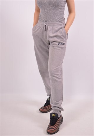 VINTAGE ASICS TRACKSUIT TROUSERS GREY