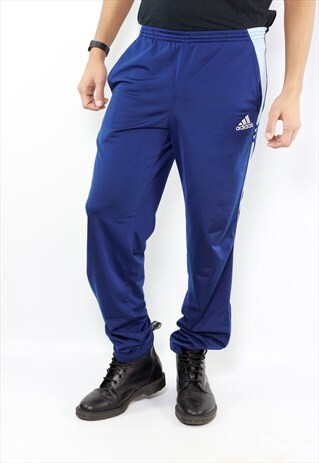 BLUE ADIDAS TRACK PANTS VINTAGE ADIDAS JOGGERS
